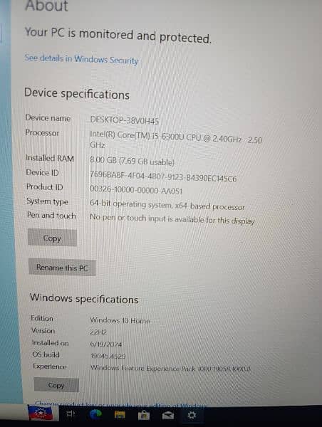 DELL CORE I5 6TH GENERATION 3