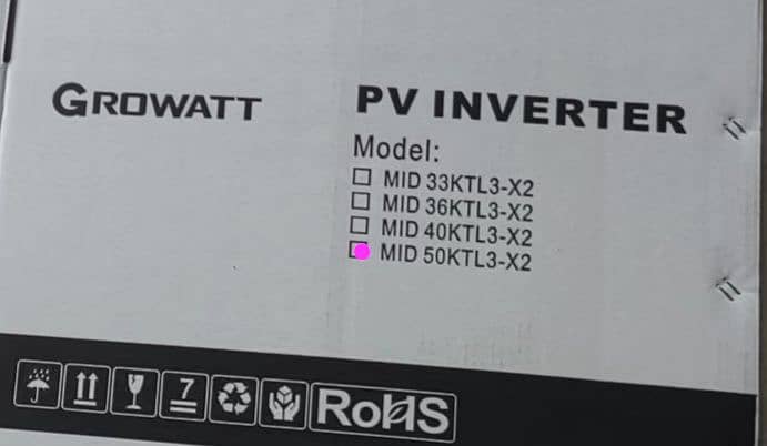 Growatt inverter 50KTL 3-x2 ongrid6kw/10kw/12kw/15k 1