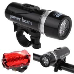 Bicycle Lights 5 LED Power Beam Torch Flashlight Bike Front Light