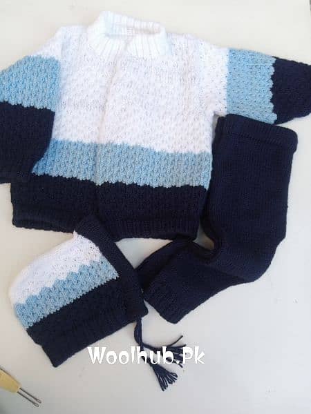 wool Knitted Baby Boy Set 1