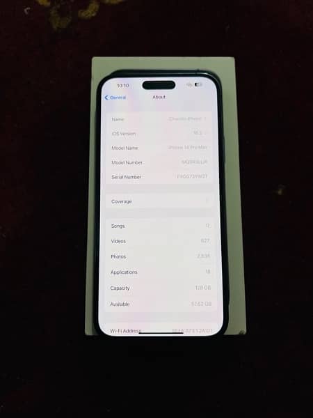 iphone 14pro Max (128 GB) Non Pta Factory Unlocked 8