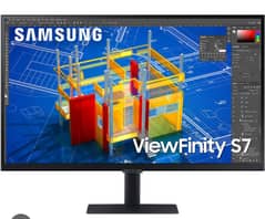 Samsung ViewFinity S7 27" IPS 4K UHD Monitor, Intelligent Eye Care