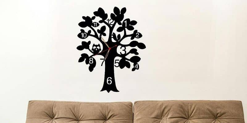 Calligraphy art wall clock with light 11