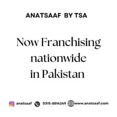 ANATSAAF CLOTHING BRAND FRANCHISE AVAILABLE FOR SALE 0