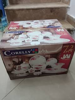 corelly dinner set 72 pieces