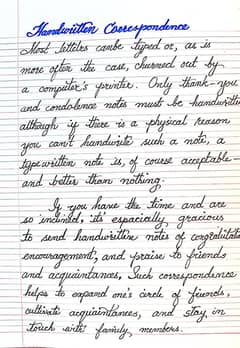 handwriting