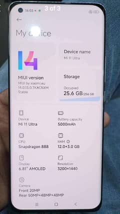 Xiaomi Mi 11 ultra 256 GB. =0313/4925/408