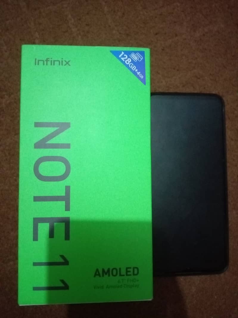 Infinix note 11 AMOLED Display with gaming processer 6