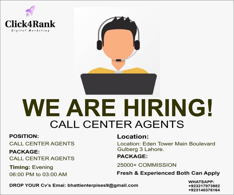 We are seeking experienced Call Centre Sales Representatives 0