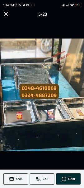 chips burger shawarma fries biryani hotplate fryer food counter sale 7