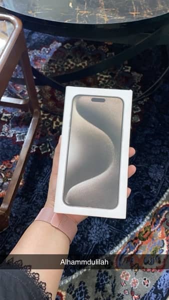 IPHONE 15 Pro Max- Natural Titanium  JV 0