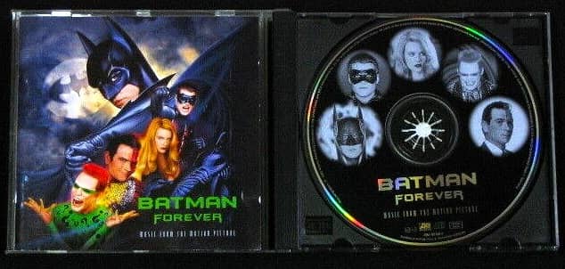1995 Batman Forever Compact Audio Disc with 2 Figures 2