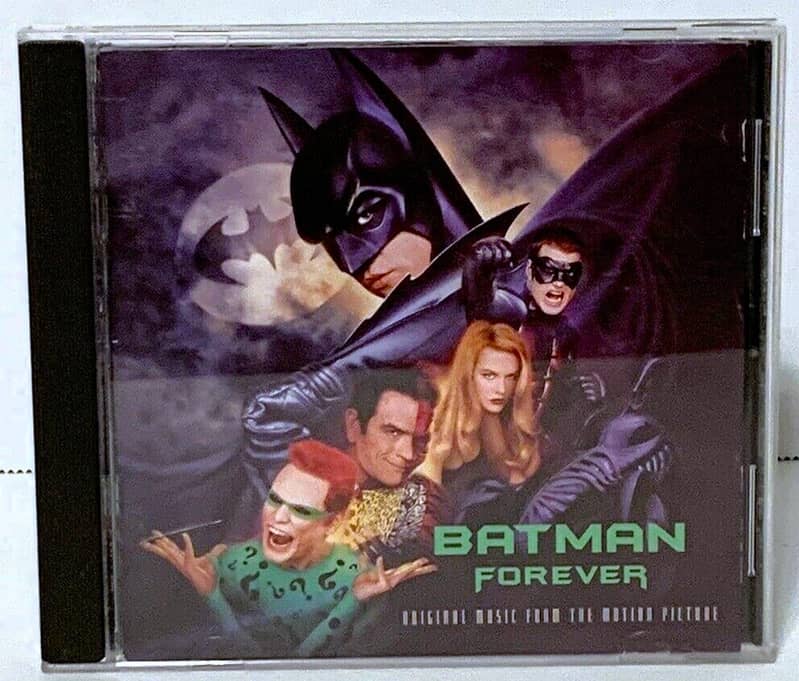 1995 Batman Forever Compact Audio Disc with 2 Figures 7