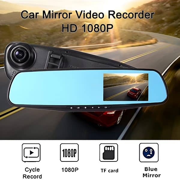 UNIVERSAL 4.5 INCH HD 1080P CAR DIGITAL VIDEO CAMCORDER FRONT & REAR 1