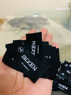 soft woven labels fabric clothing brand garment