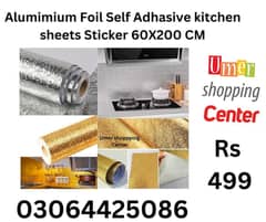 Aluminium Foil Paper stain proof paper for kitchen use Silver N Gold
