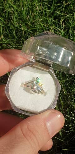 ring of moissanite gems