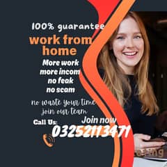 online work , home based work