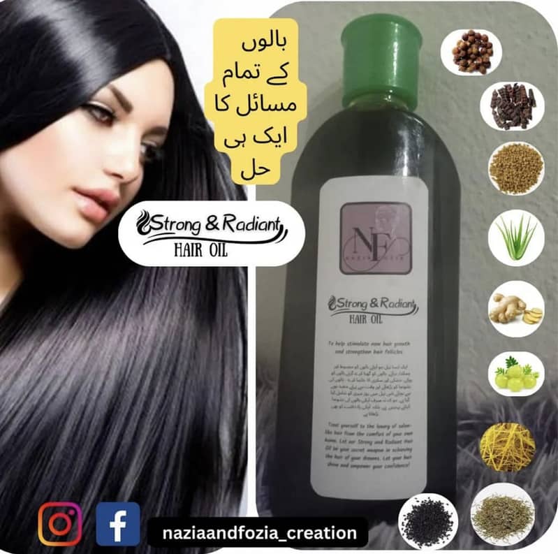 Strong and radiant hair oil 7