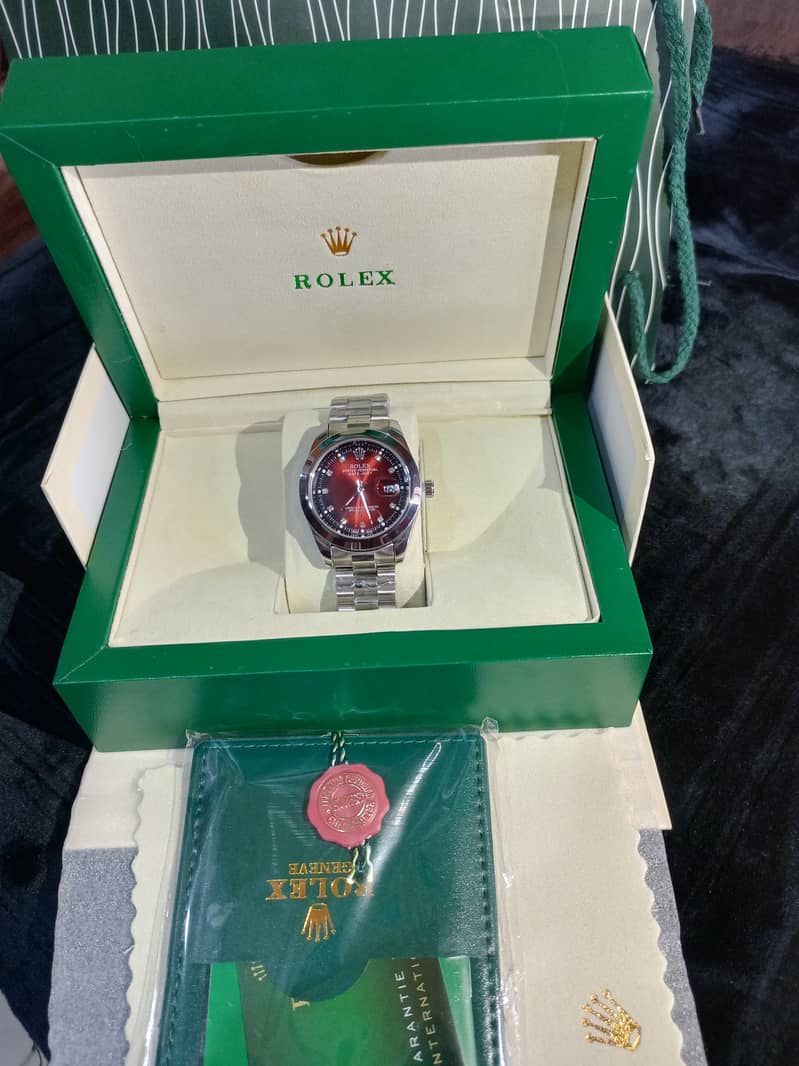 Rolex brand new silver full box pack with 2 year Money back guarantee 4