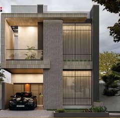 5 Marla Designer House With Modern Elevation. For Sale in B-17 Block F.