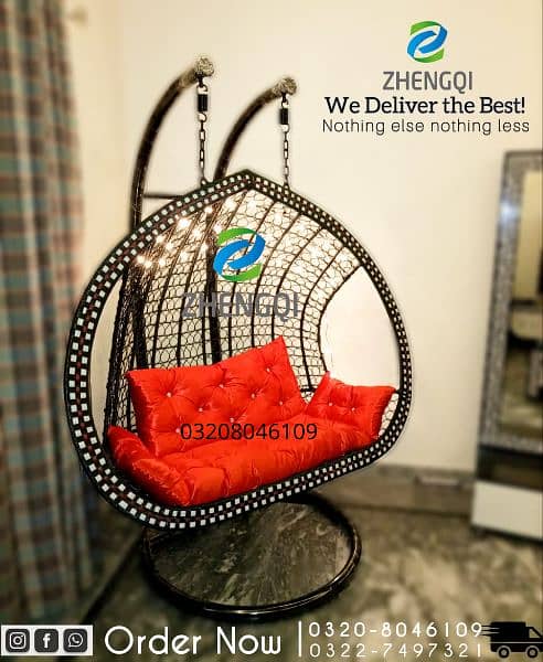 New Double Swing Chair Jhoola, Single & Double, Macrame Jhula, COD 2