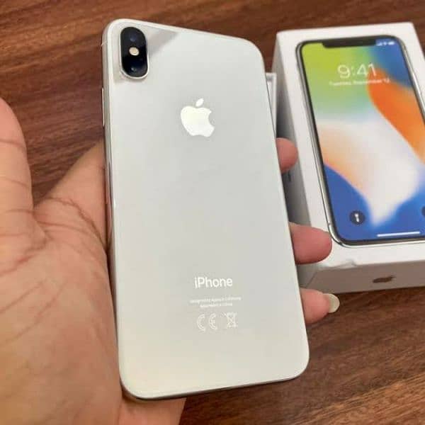 iphone x 64Gb pta approved with box and original adapter 0