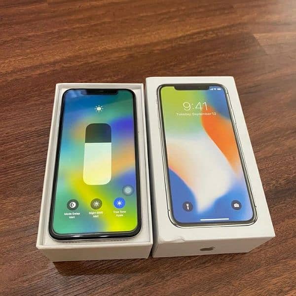 iphone x 64Gb pta approved with box and original adapter 1