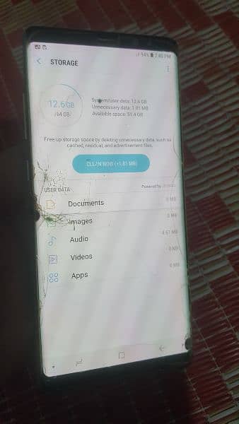 complete set , samsung Note 8 , screen broken 3