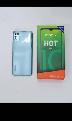 infinix hot 10 play with box 0