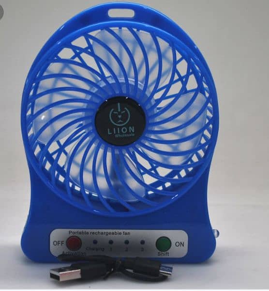 Mini USB rechargeable fan 0