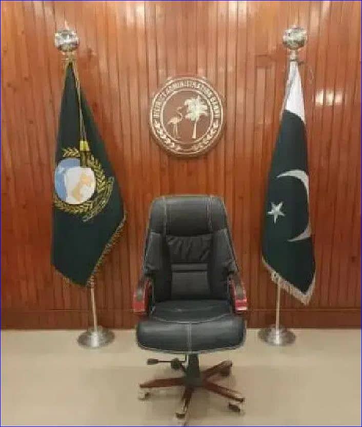 KPK Flag & PTI Flag with Floor Stand for Govt or commissioner Office 10