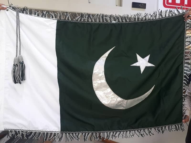 KPK Flag & PTI Flag with Floor Stand for Govt or commissioner Office 11