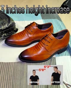 7cm (3 inches) height increase shoes formal