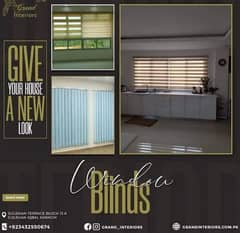 window blinds curtains wooden roller vertical blind by Grand interiors