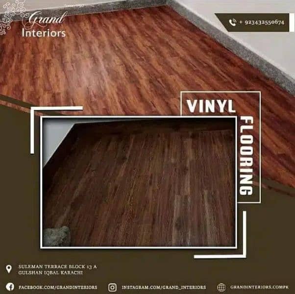 Vinyl flooring wooden flooring laminated pvc spc wood floors Grand int 0