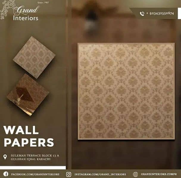 Wallpapers wall morals wall panels wpvc panels by Grand interiors 0