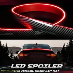 Universal Rear Car Spoiler Led Kit Light, Trunk Lip