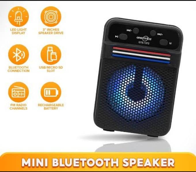 GTS-1372 Bluetooth Wireless Speaker Fantastic Quality 1