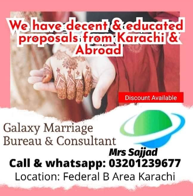 MARRIAGE BUREAU (RISHTA SERVICE CONSULTANT & MATCH MAKER FOR ABROAD) 0