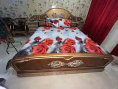 Wooden Bed with Matress