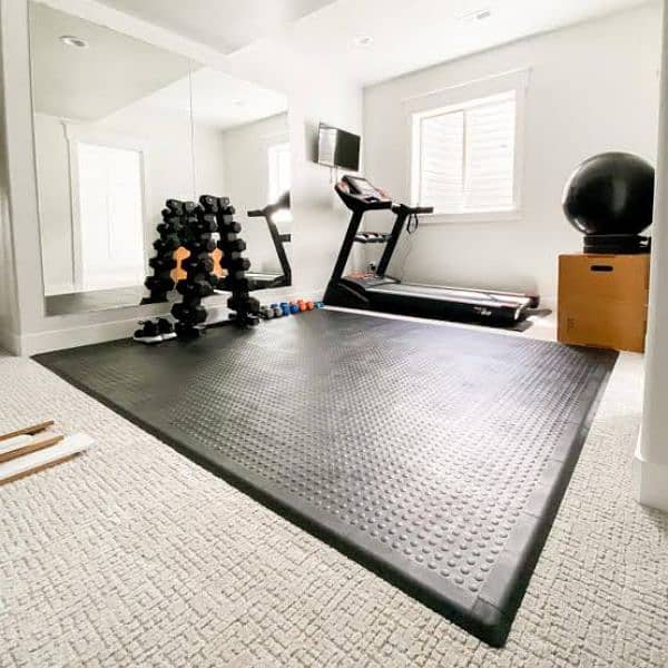 Gym mat rubber mat flooring mat rubber tiles foam mat gym panel 6