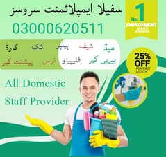 Domestic staff Provider - Maids, Nanny, Cook, Driver, Attendant , Hou