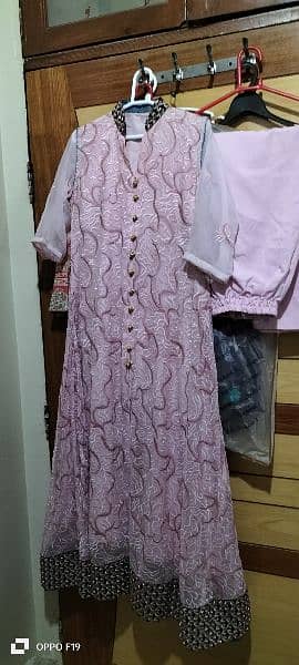 3 peice embroidered Aline dress 1