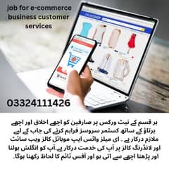 The job exists to provide customer services to e-commerce businesses