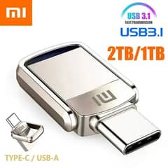 Xiaomi USB 2TB Interface Mobile and computer USB 3.1 Fast Drive "mi"