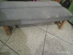 2 Woden bench + foam sit good condition 0