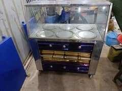 commercial cooking stove (chola) and food counter (Salan counter )