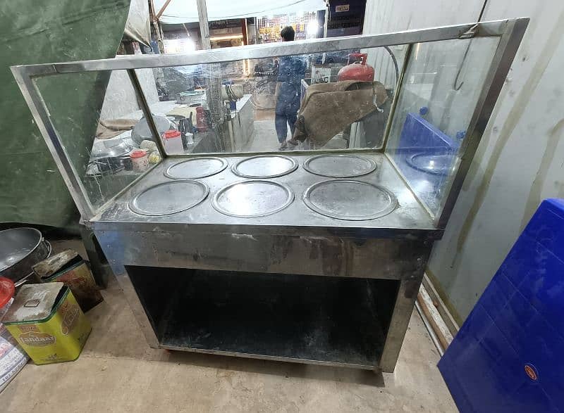 commercial cooking stove (chola) and food counter (Salan counter ) 5