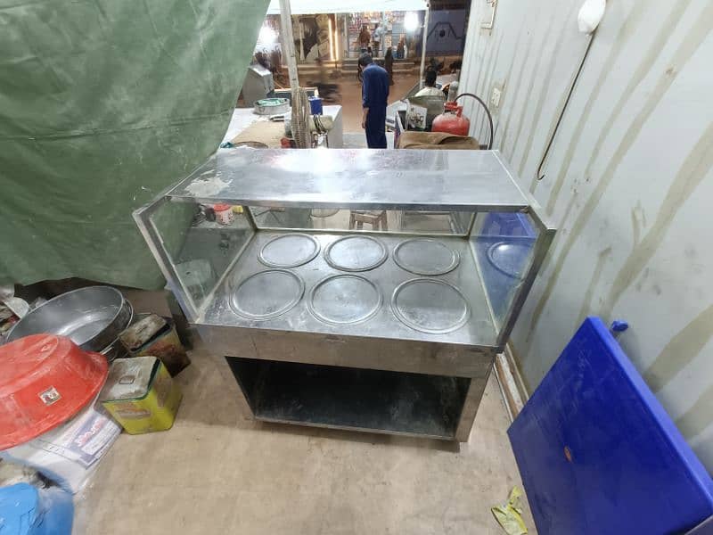 commercial cooking stove (chola) and food counter (Salan counter ) 6